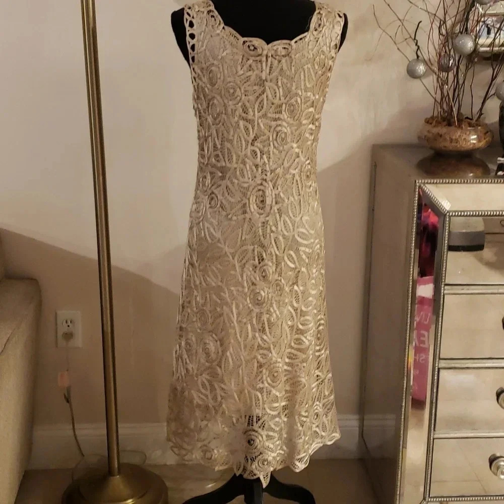 SOULMATES 100%silk beaded set of jacket and dress size M NWOT - Picture 11 of 14